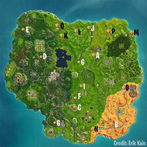 what are the stars on fortnite map